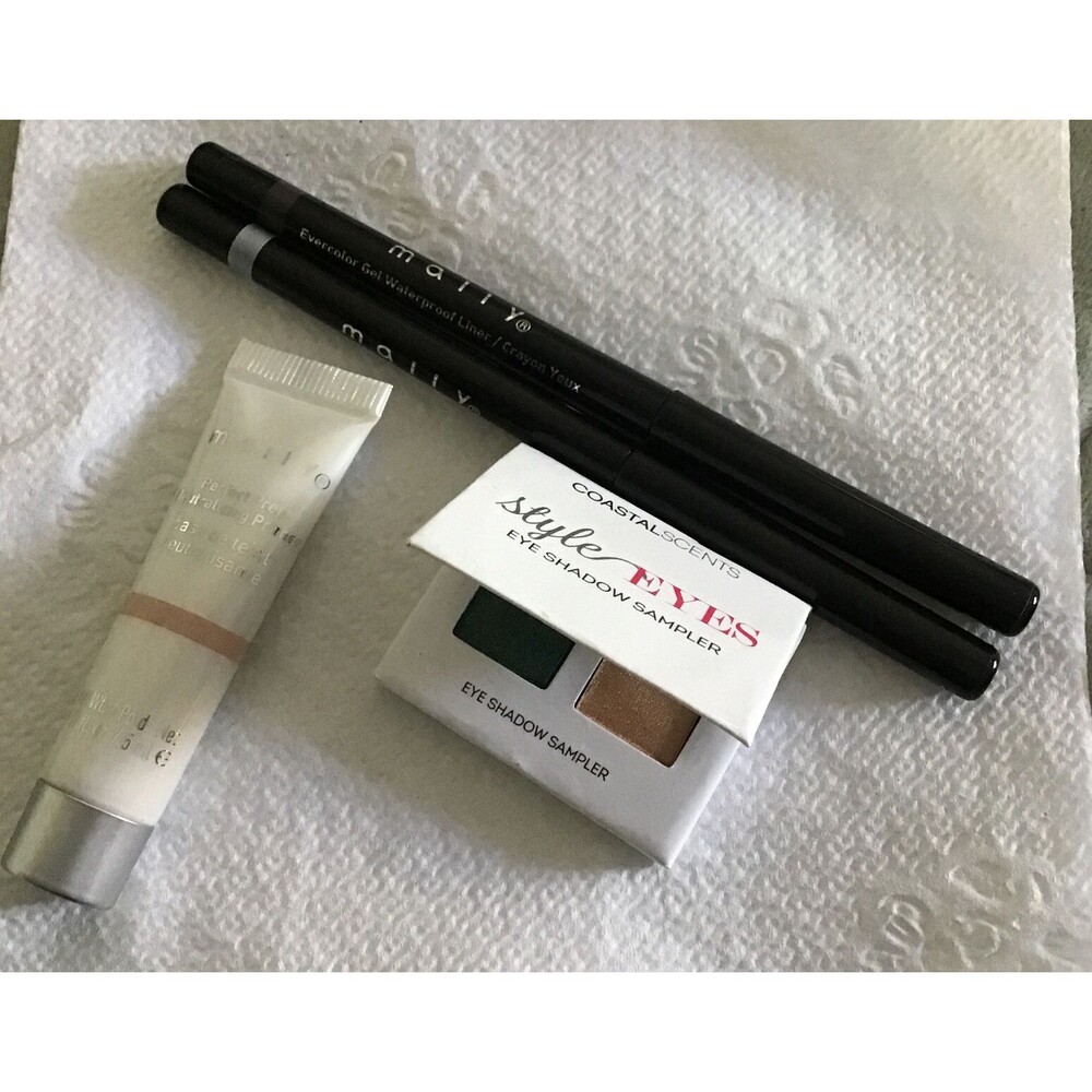 NWOB Mally Evercolor Gel Waterproof Liners “Sterling” & “Hazelnut”+ 2 Sample Lot